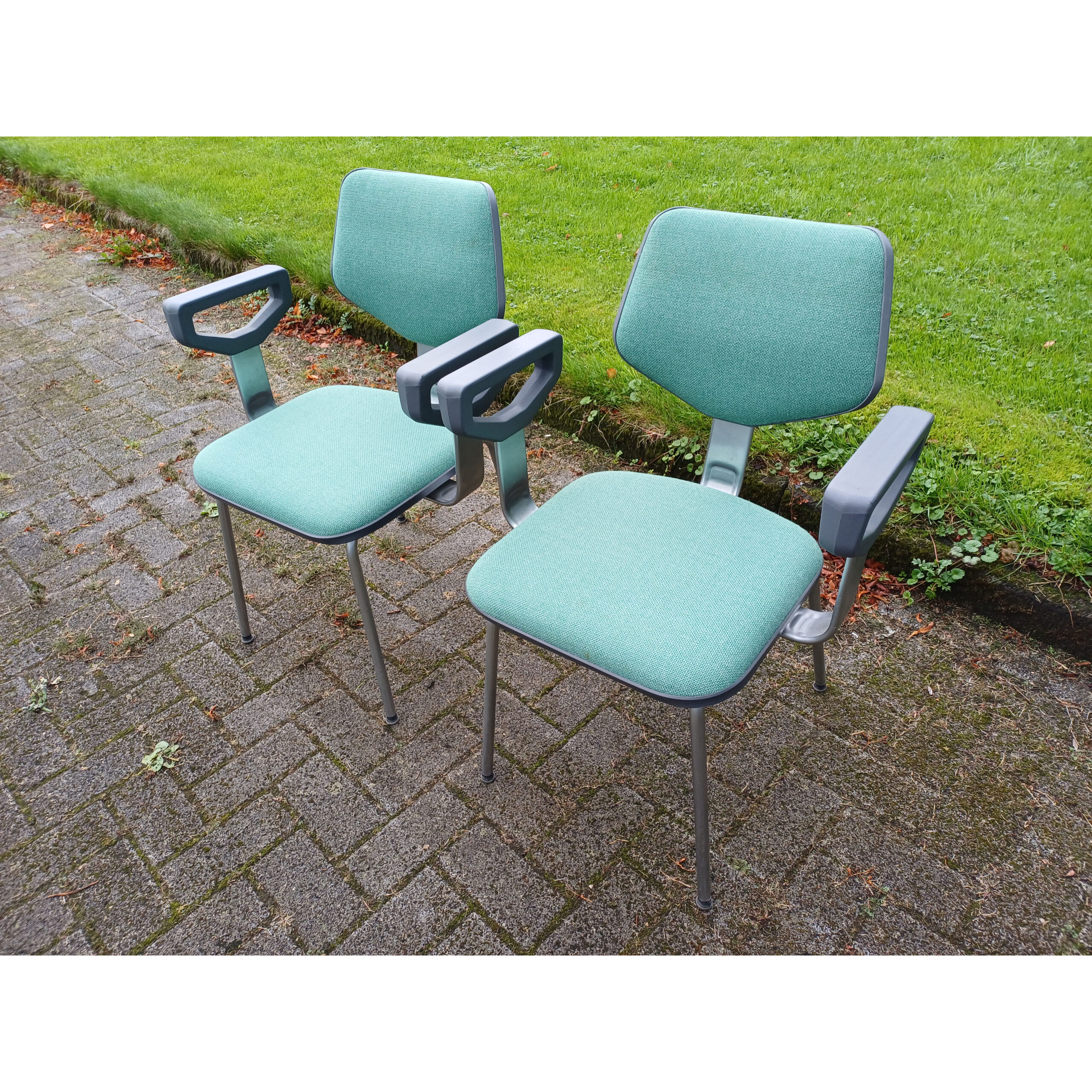 Vintage Vergaderstoel Gispen Nimbus Ontwerp Peter de Boer Set 2 stuks - occ nmr 3305 - Afbeelding 2