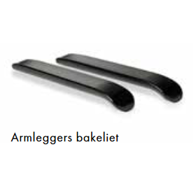 Armleggers bakeliet zwart